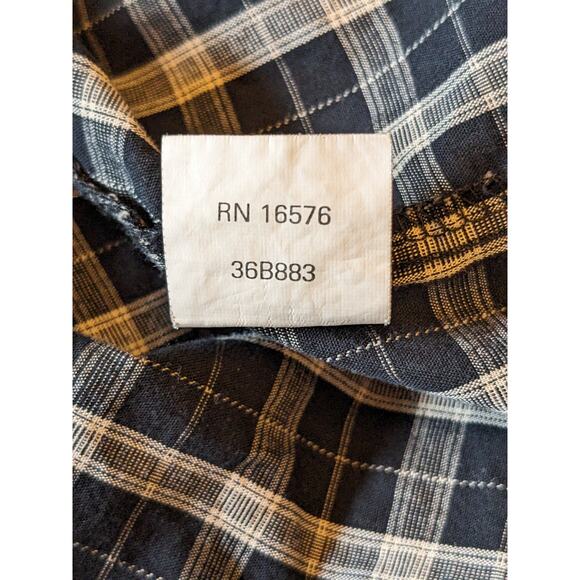 Van Heusen Studio Shirt Mens 3XLT Button Up Long Sleeve Cotton Plaid Blue Gray - Picture 10 of 15